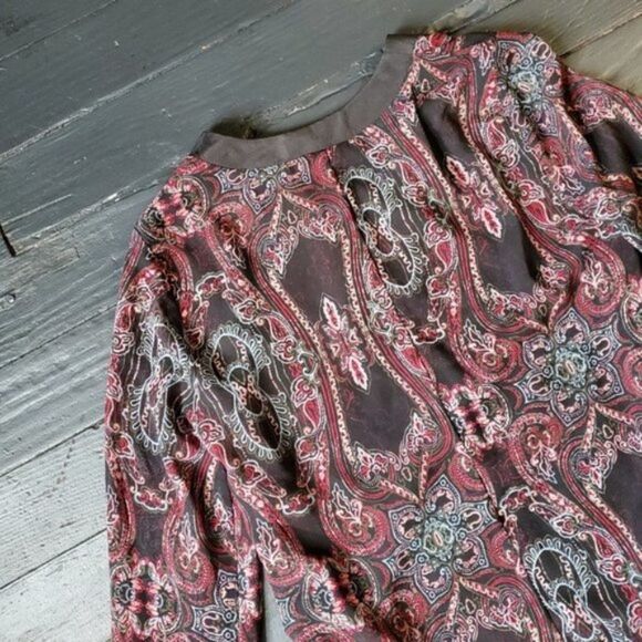 NWT Bcbgeneration Paisley Tunic Blouse - Picture 7 of 8